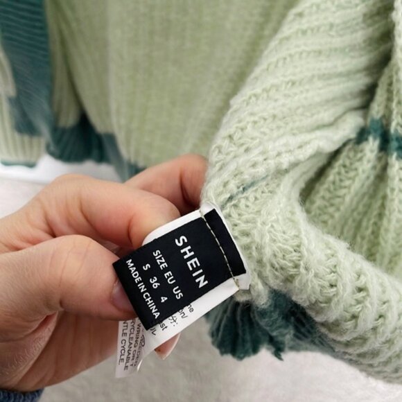 Green & Teal Cardigan - Picture 3 of 4